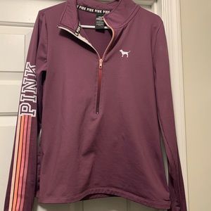 Pink quarter zip